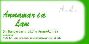 annamaria lam business card